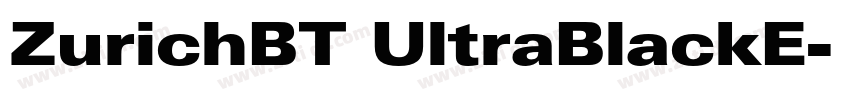ZurichBT UltraBlackE字体转换